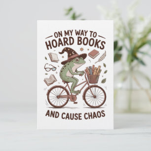 Auf dem Weg, Bücher zu horten und Chaos zu verursa Einladung