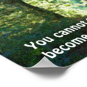 Auf dem Weg Buddha Zitat inspirierend Poster (Ecke)