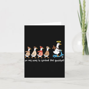 Auf dem Weg, das Goosepel-Christliche-Gans-R zu ve Karte