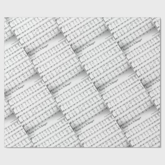 Auf dem Weg in eine zauberhafte Weihnachtsmusik Geschenkpapier (Flach)