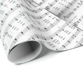 Auf dem Weg in eine zauberhafte Weihnachtsmusik Geschenkpapier (Rolleneckpunkt)