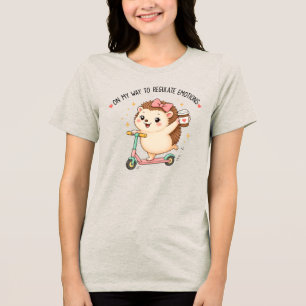 Auf dem Weg, meine Emotionen zu regulieren, lustig Tri-Blend Shirt