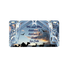 Auf dem Weg nach Bethlehem! Adressaufkleber