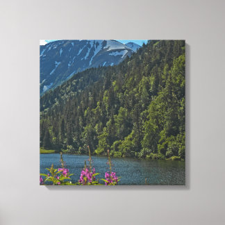 Auf dem Weg nach Seward Alaska - Eine Kunstdrucker Leinwanddruck