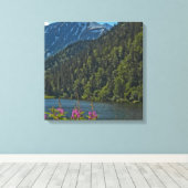 Auf dem Weg nach Seward Alaska - Eine Kunstdrucker Leinwanddruck (Insitu (Holzboden))