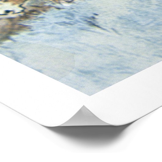 Auf dem Weg (Öl auf Leinwand) Poster (Ecke)