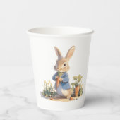 Auf dem Weg Peter Rabbit Baby Dusche Pappbecher (Rückseite)