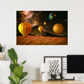 Auf dem Weg Poster (Heimbüro)