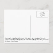 Auf dem Weg Postkarte (Rückseite)