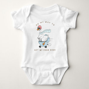 Auf dem Weg, um mein Geschäft zu erledigen Dummes Baby Strampler