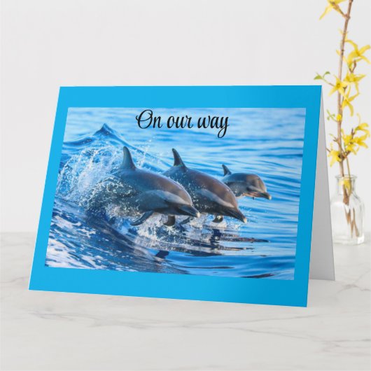 AUF DEM WEG UND BEREIT ZU SAGEN *GLÜCKLICHER GEBUR KARTE (Gelbe Blume)