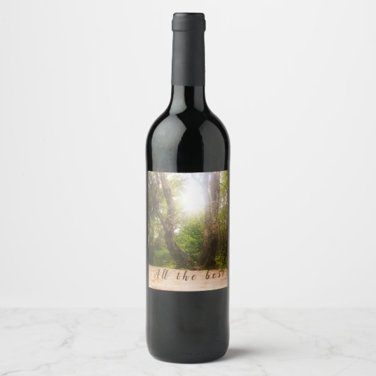 Auf dem Weg... Weinetikett (Vorderseite)