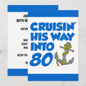 Auf dem Weg zu 80 Einladung (Vorne/Hinten)