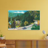 Auf dem Weg zu den großen Bäumen von Santa Cruz Leinwanddruck (Insitu (Wohnzimmer))