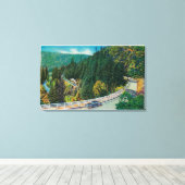 Auf dem Weg zu den großen Bäumen von Santa Cruz Leinwanddruck (Insitu (Holzboden))