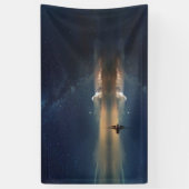 Auf dem Weg zu den Wolken Banner (Vertikal)