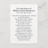 Auf dem Weg zu den Wolken-Gebetskarten (Vorderseite)