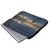 Auf dem Weg zu den Wolken Laptopschutzhülle (Vorne Knopf)
