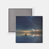 Auf dem Weg zu den Wolken Magnet (Vorderseite/Rückseite)