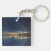 Auf dem Weg zu den Wolken Schlüsselanhänger (Rückseite)