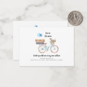 Auf dem Weg zu einem neuen Adressraum Wasserfarbra Mitteilungskarte (Vorderseite/Rückseite Beispiel)