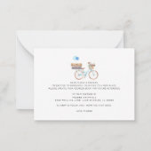 Auf dem Weg zu einem neuen Adressraum Wasserfarbra Mitteilungskarte (Rückseite)