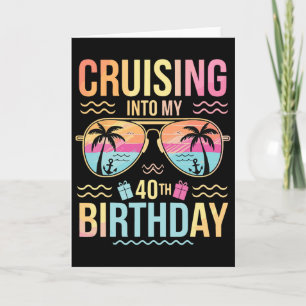 Auf dem Weg zu meinem 40. Geburtstag Tropischer So Karte