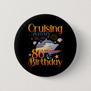 Auf dem Weg zu meinem 86. Geburtstag Kreuzfahrt 86 Button