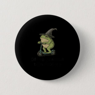 Auf dem Weg zu Tom Foolery Frog, lustig Whimsical  Button