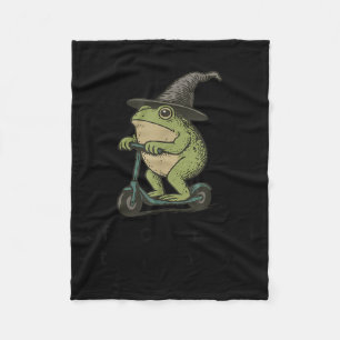 Auf dem Weg zu Tom Foolery Frog, lustig Whimsical  Fleecedecke