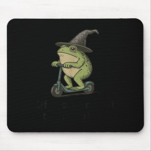 Auf dem Weg zu Tom Foolery Frog, lustig Whimsical  Mousepad