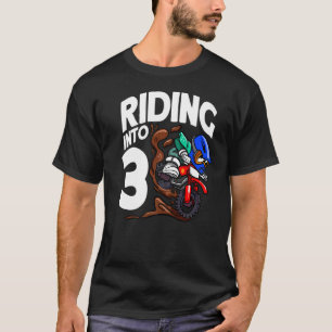 Auf dem Weg zum 3. Geburtstag Dirt Bike Boy Motocr T-Shirt