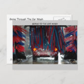 Auf dem Weg zum Autos Postkarte (Vorne/Hinten)