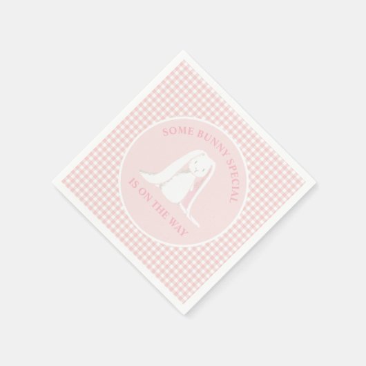 Auf dem Weg zum Baby Dusche gibt es ein Bunny Spec Serviette (Ecke)