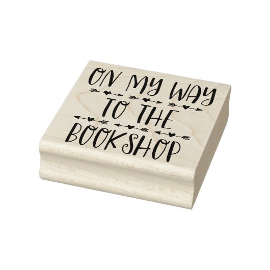 Auf dem Weg zum Buchladen Gummistempel (Stempel)