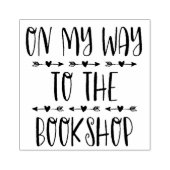 Auf dem Weg zum Buchladen Gummistempel (Prägung)