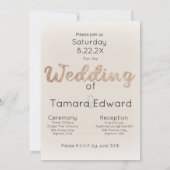 Auf dem Weg zum Champagnerfoil mit Foto Einladung (Rückseite)