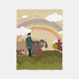 Auf dem Weg zum Dorf Fleecedecke