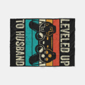 Auf dem Weg zum Ehemann - frisch gemachter Bräutig Fleecedecke (Vorderseite (Horizontal))