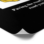 Auf dem Weg zum Erfolg - so lang wie möglich Poster (Ecke)