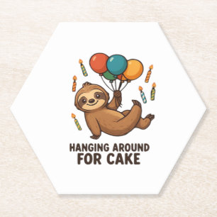 Auf dem Weg zum Geburtstagskuchen "Cake Birthday B Untersetzer