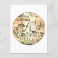 Auf dem Weg zum Guten und Bösen Himmel/Hölle Postk