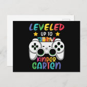 Auf dem Weg zum Kindergarten zurück zum SchulGamer Postkarte (Vorne/Hinten)