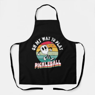 Auf dem Weg zum Pickleball-Hemd Schürze