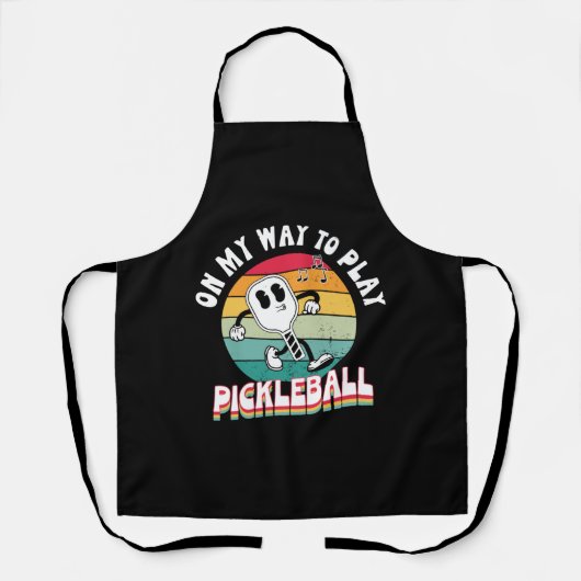 Auf dem Weg zum Pickleball-Hemd Schürze (Vorderseite)
