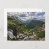 Auf dem Weg zum Sun Road Glacier National Park Postkarte (Vorne/Hinten)