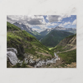 Auf dem Weg zum Sun Road Glacier National Park Postkarte