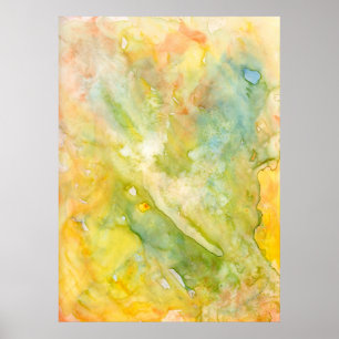 Auf dem Weg zur Abstrakten Wasserfarbe Poster