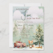 Auf dem Weg zur Babydusche befindet sich ein Niedl Einladung (Vorderseite)