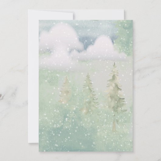 Auf dem Weg zur Babydusche befindet sich ein Niedl Einladung (Rückseite)